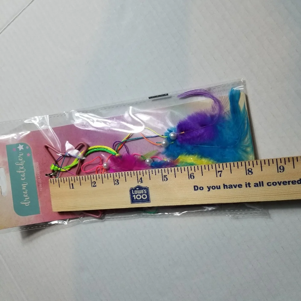 NWT DREAM CATCHER BRIGHT MULTICOLOR UNICORN AND FEATHERS